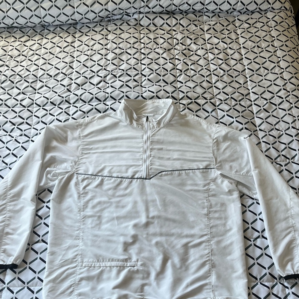 White Nike windbreaker